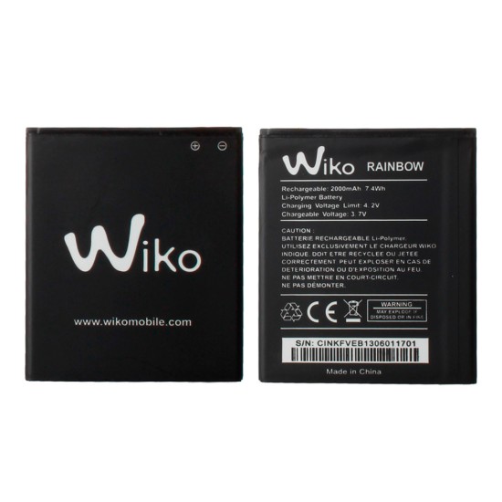 BATERIA WIKO RAINBOW LITE, RAINBOW JAM, FREDDY, CINK FIVE , BLOOM, STAIRWAY, DARKNIGHT BULK